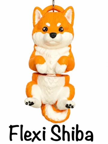 Llavero: Flexi Shiba Keychain — vista de referencia 2