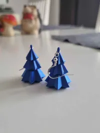Boucles d'oreille sapin de Noël — photo 3