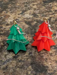 Boucles d'oreille sapin de Noël — photo 7