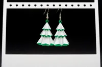Boucles d'oreille sapin de Noël — photo 8
