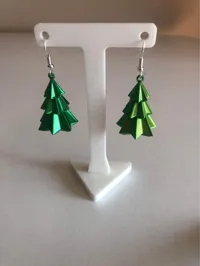 Boucles d'oreille sapin de Noël — photo 1