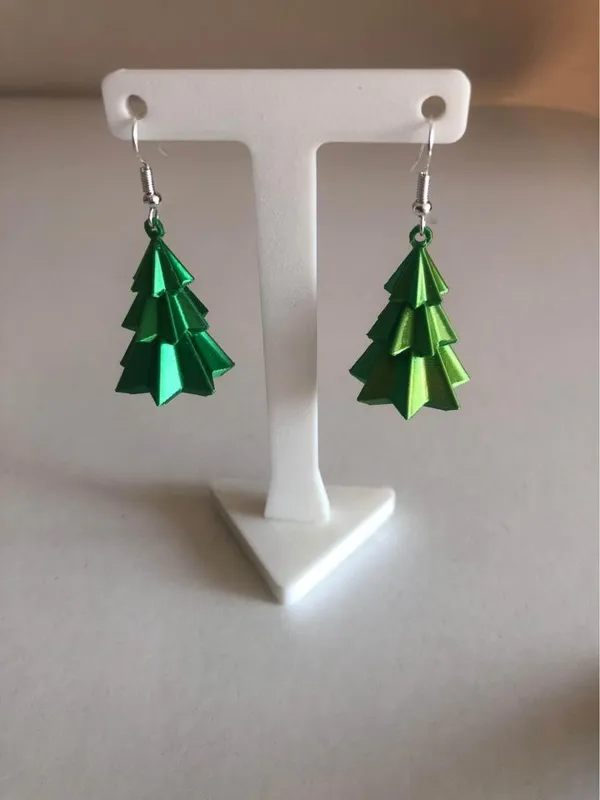 Boucles d'oreille sapin de Noël