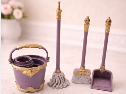 Luxury Victorian Cleaning Set (Dollhouse Scale)
