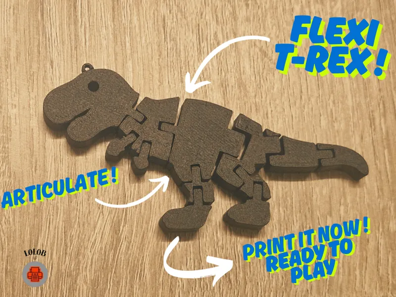 Flexi dinosaur| articulate T-Rex