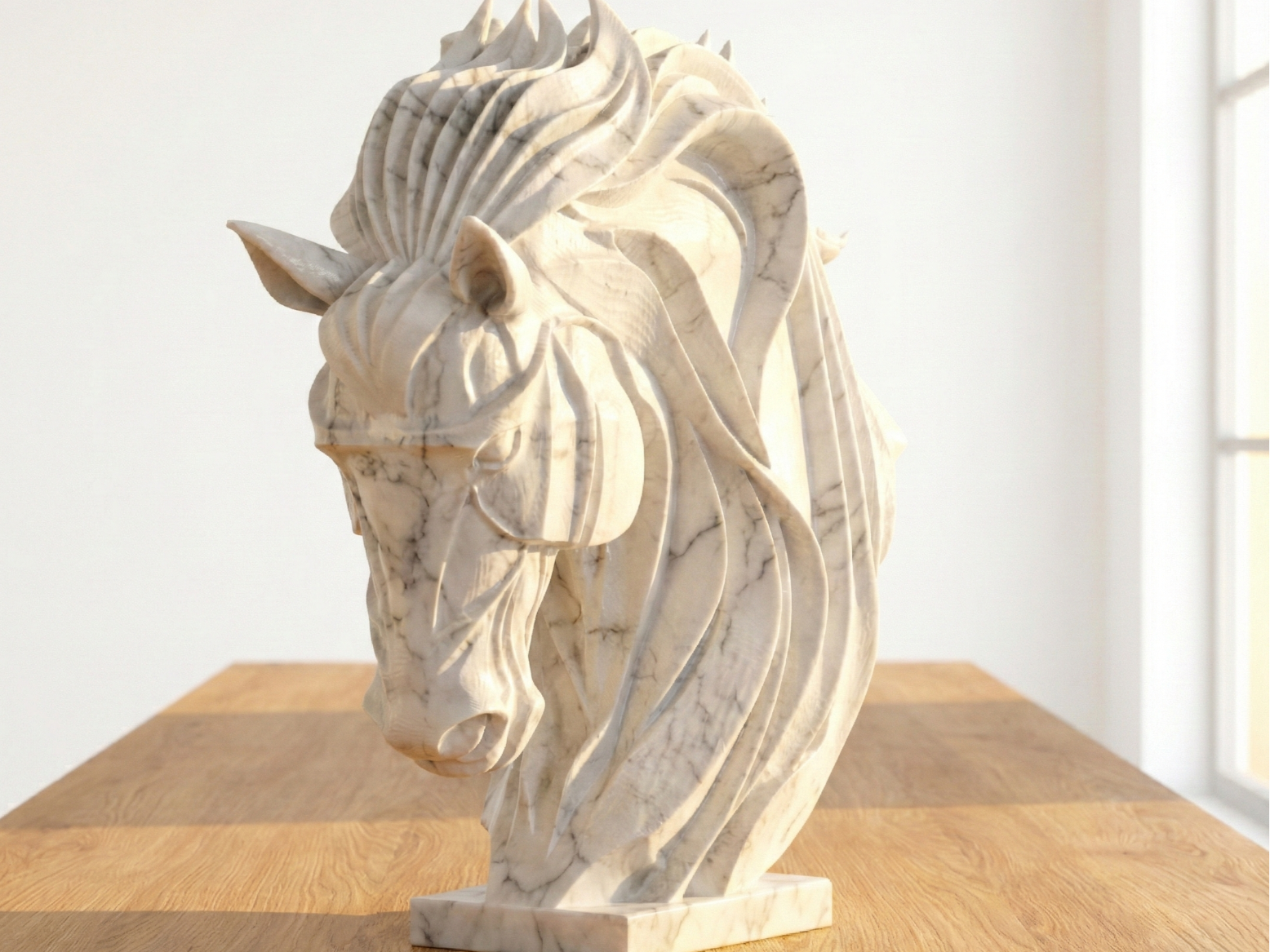Majestic Stallion: Modern Horse Art Sculpture