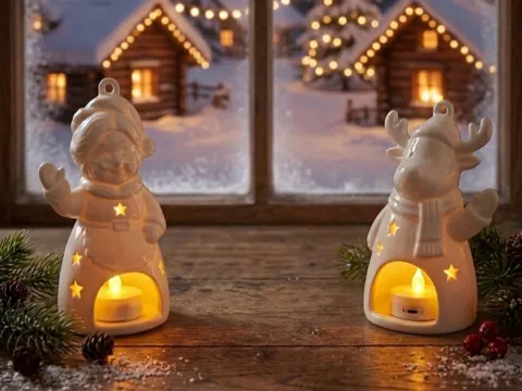 Figura decorativa: Weihnachtsfrau & Elch — referencia de MakerWorld