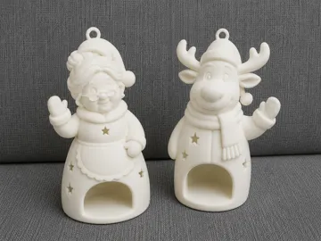Figura decorativa: Weihnachtsfrau & Elch — vista de referencia 3