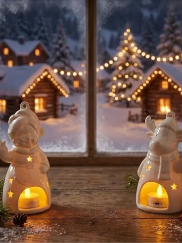 Figura decorativa: Weihnachtsfrau & Elch — vista de referencia 2
