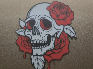 Skull rose