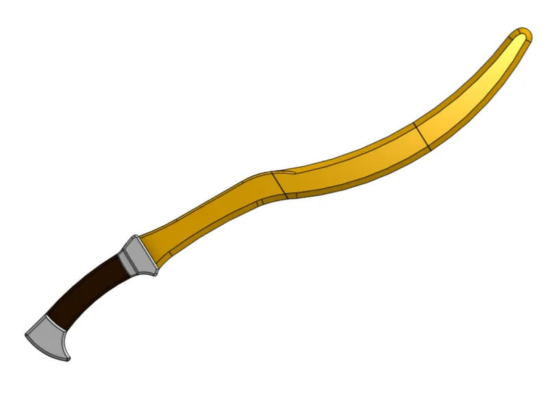 Zeus and Perseus's Historical Harpe Sickle Sword