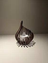 Photophore à côtes "Rib Tealight 2" — photo 3