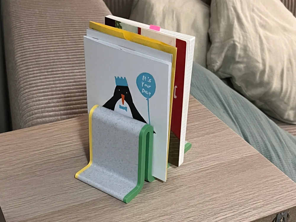 Note Organizer Book Desk Organizer for Notes/Letter/Books (parametric) by Braix - MakerWorld