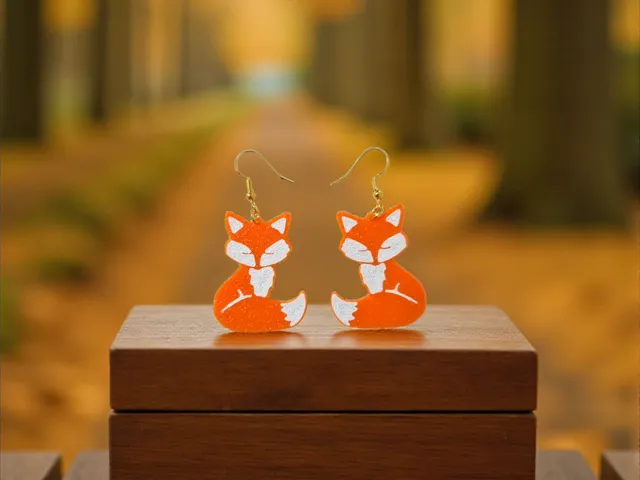 Fox earrings
