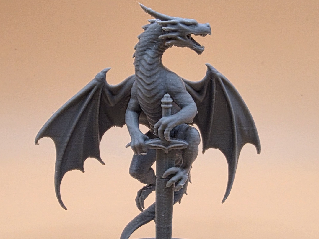 Dragon on Sword – Epic Fantasy Miniature