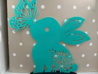 Décoration de Pâques lapin et papillon — photo 1