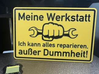 Meine Werkstatt - kann reparieren, außer Dummheit