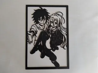 No game no life - Sora and Shiro - wall art
