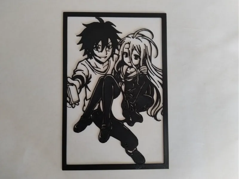 No game no life - Sora and Shiro - wall art