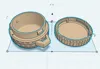 0.2mm layer, 2 walls, 15% infill with keyring loop