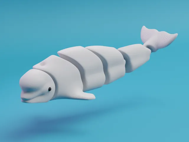 Articulated Beluga whale