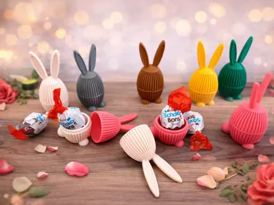Easter bunny Kinder Schokobons egg