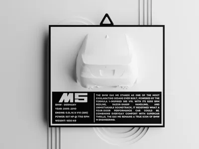 BMW M5 E60 Car Wall Art
