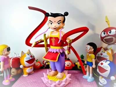 Nezha's Past Life—Classic Little Hero Nezha (Multi-color Assembly Version, No AMS Required)