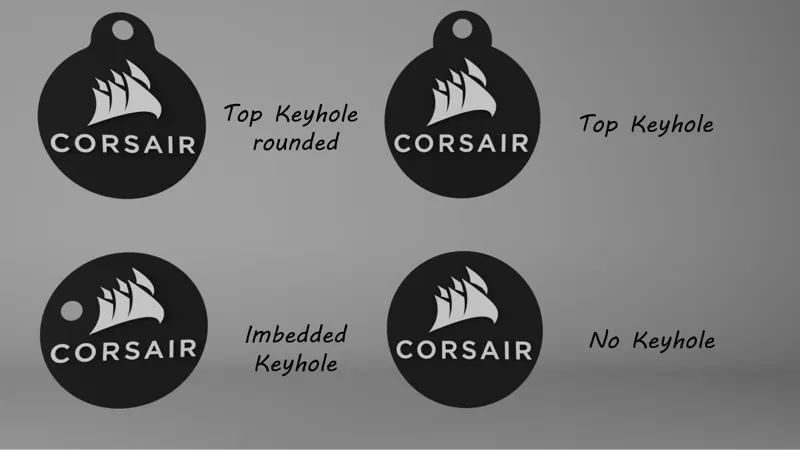 Corsair Keychains Circular