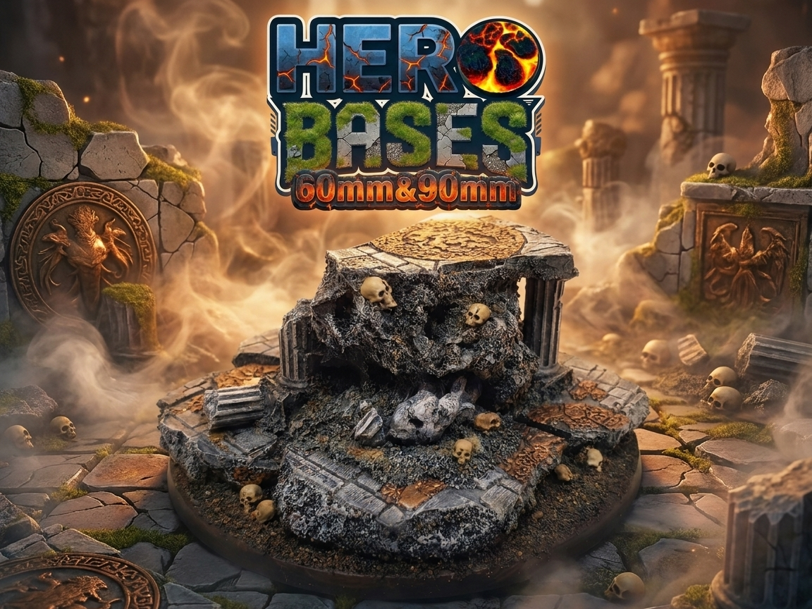 HERO BASES 60MM & 90MM ROCK