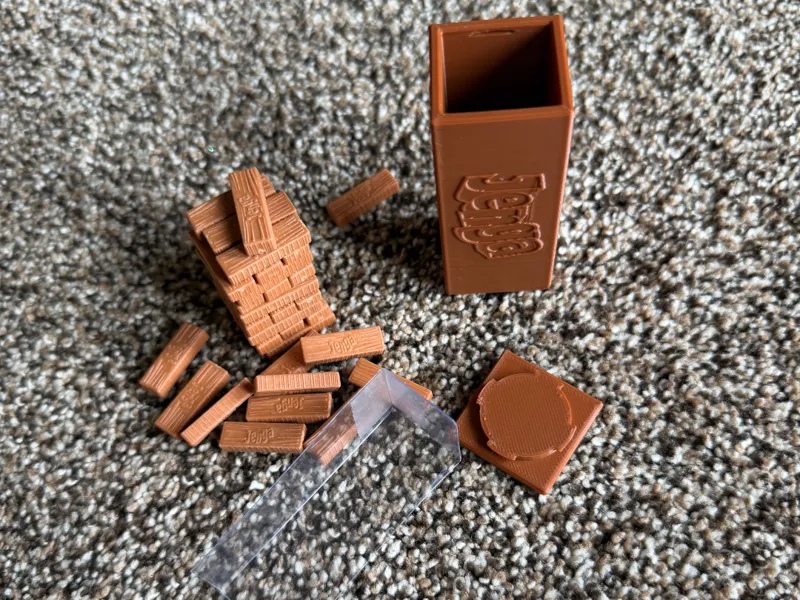World's Smallest Jenga Storage Case