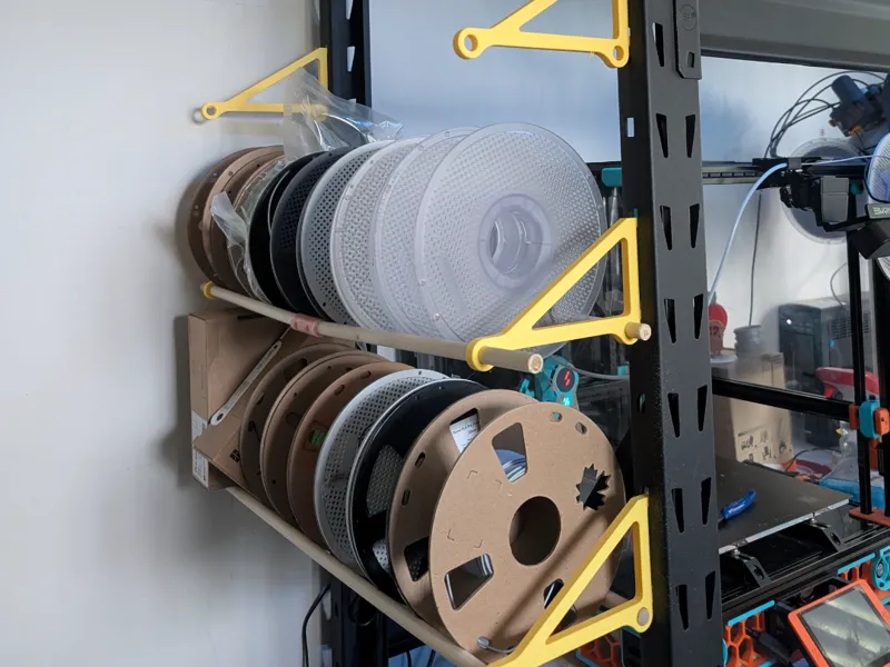 12.5mm Dowel Spool Shelf for HD metal Racking