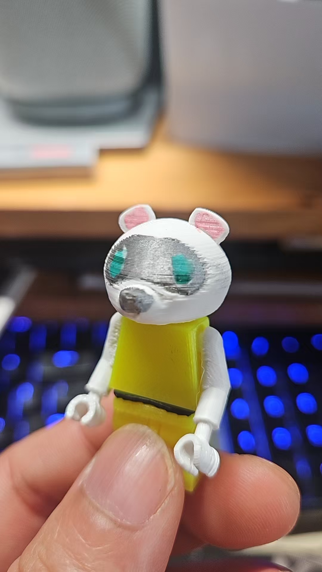 Miniatura 2 do modelo 3D 动物森友会积木公仔（兼容乐高）