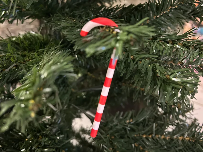 Sugarcane Christmas ornaments