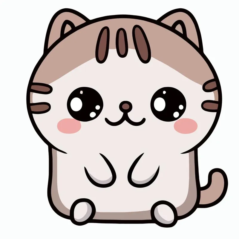 Cat kawaii keychain