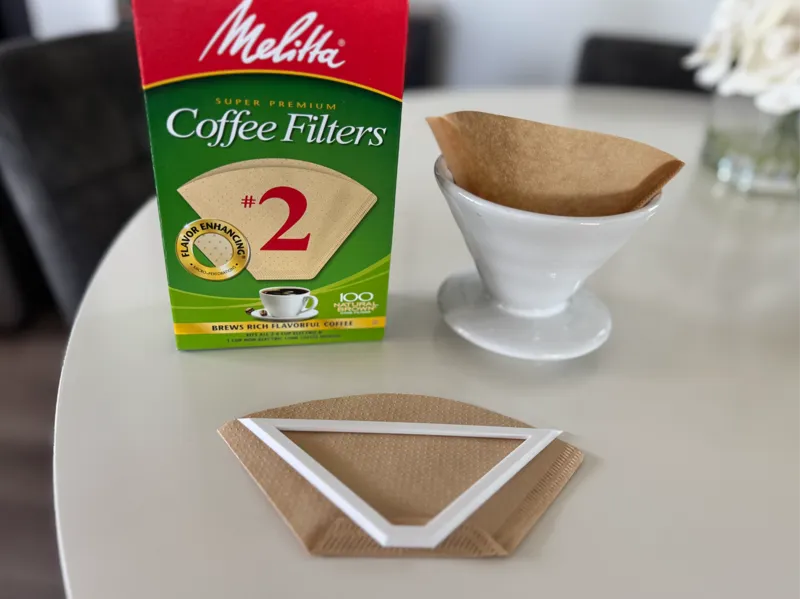 Coffee Filter V60 Folding Template
