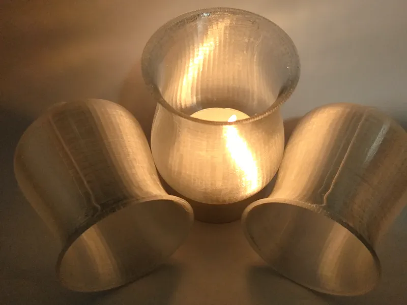 Modernes Teelicht-Glas | Stylischer Teelichthalter