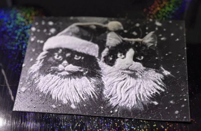 Christmas cats hueforge