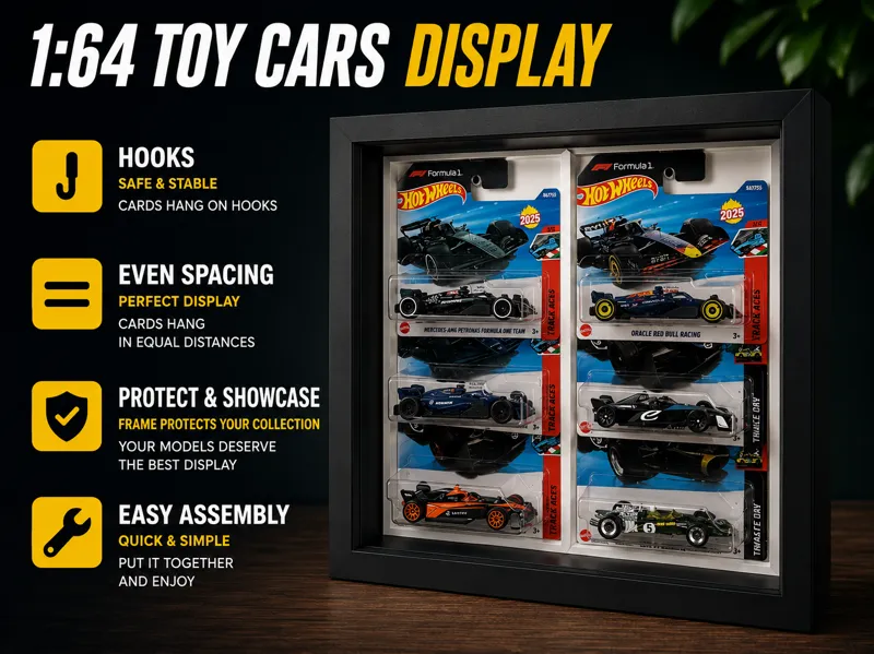 1/64 toy cars display Ikea Sannahed 25x25 Stand