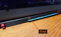 Fills the gap and makes it easier to grab plates