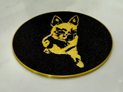Chihuahua Drinks Coaster