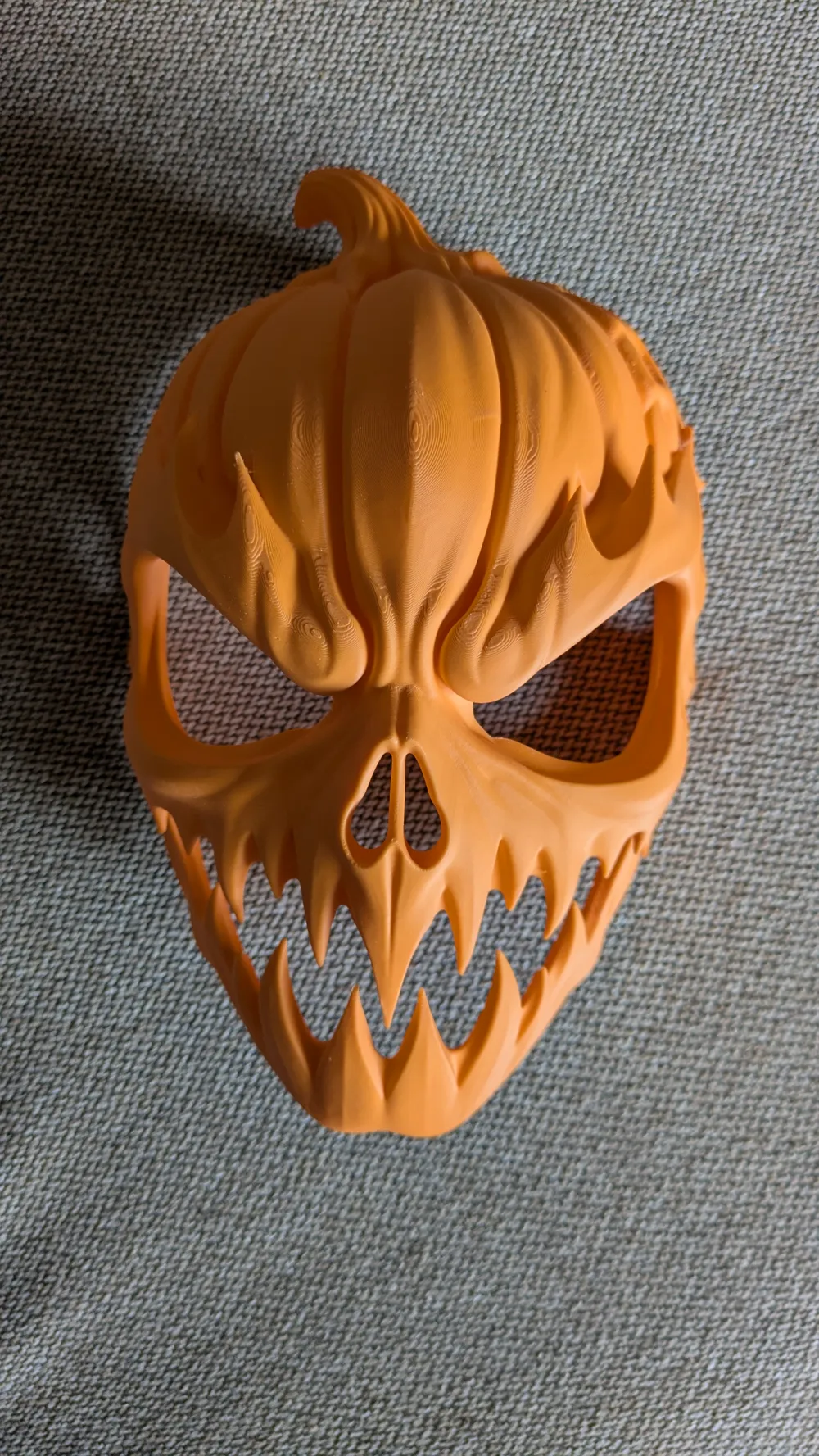 Jack-O'-Lantern Mask | Pumpkin Halloween Costume - Free 3D Print Model ...