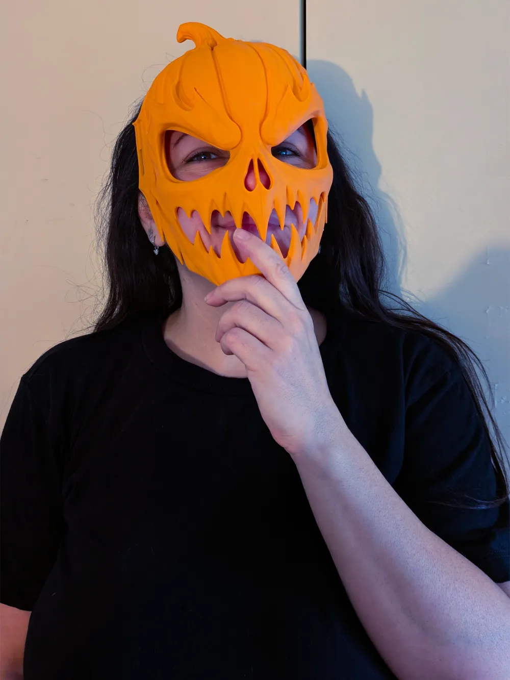 Jack-O'-Lantern Mask | Pumpkin Halloween Costume - Free 3D Print Model ...