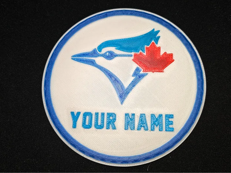 Blue Jays Coaster with customizable name text