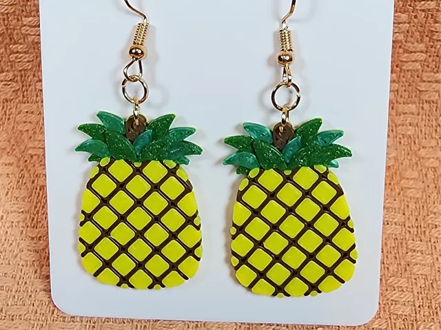 Pineapple Earrings Commercial Use