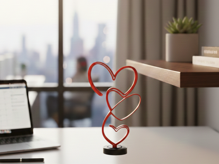 Three hearts - Valentine decoration 