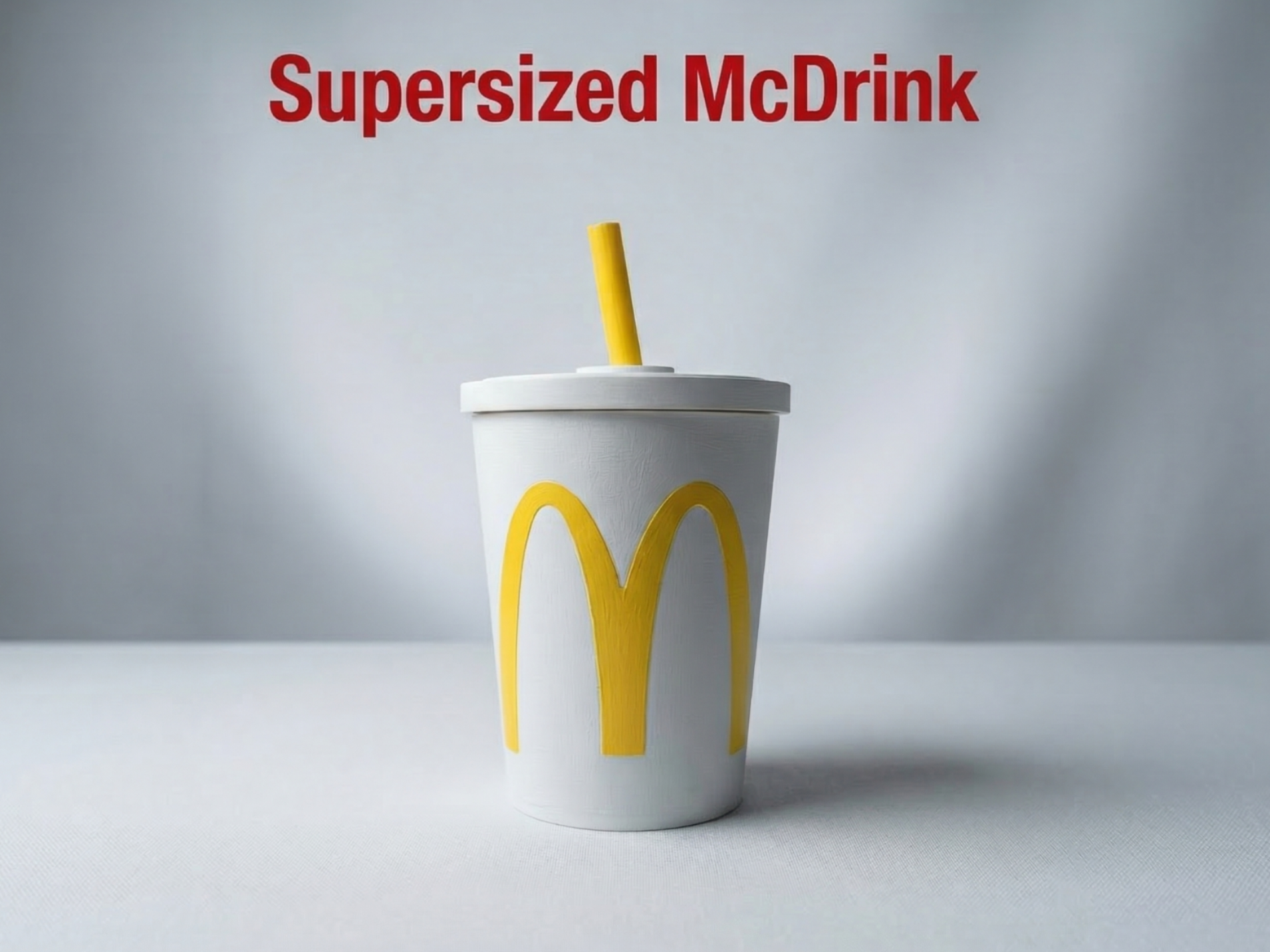 Supersized McDrink - McDonalds storage bin garbage