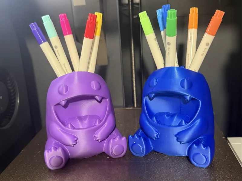 Cute Monster Dino Pencil Holder