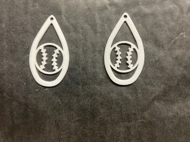 baseball earrings