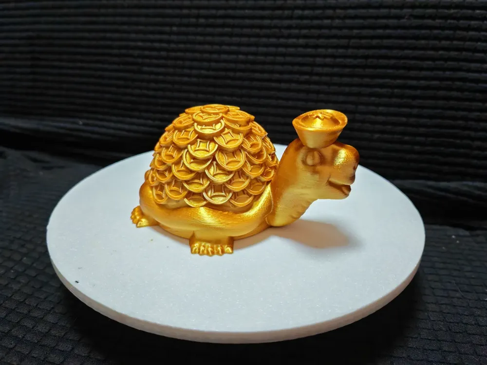 招財進寶金運亀、金亀福運 作成者： ๖M๖ MakerWorld：無料3Dモデルを