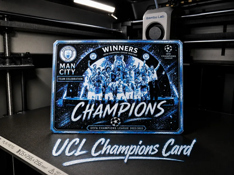 Manchester City UCL Champions Card 22/23